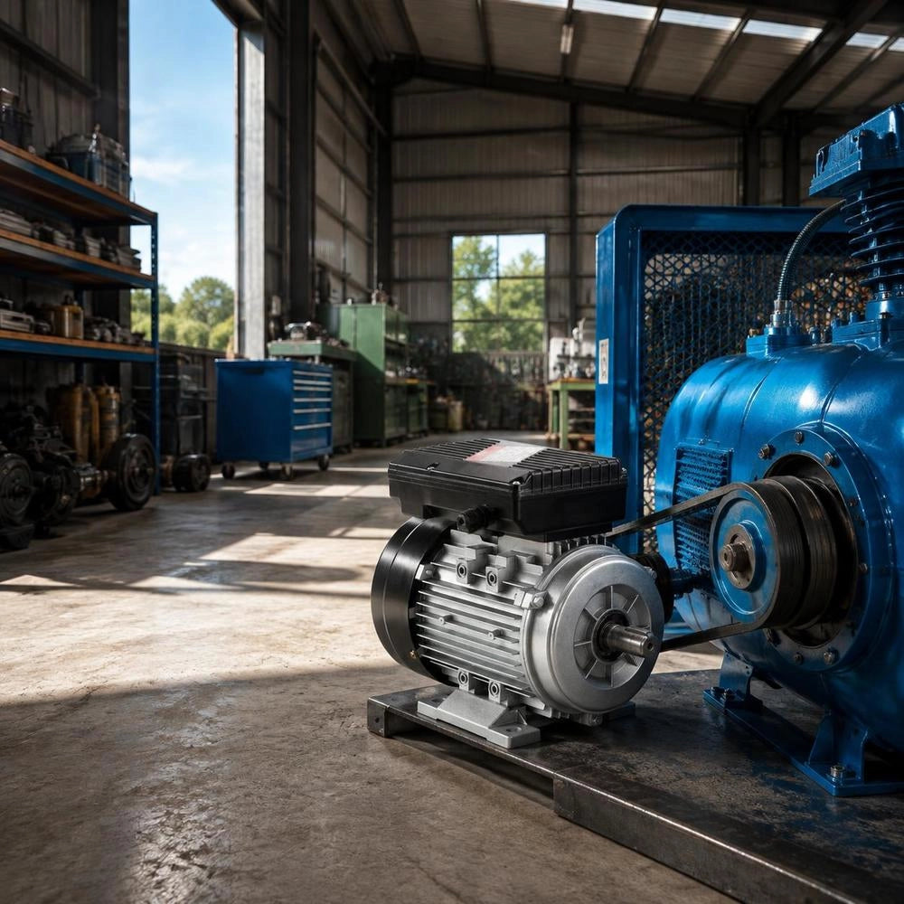 0.75 KW Electric Motor, 1400 Rpm, AC 220~240 V, 5.45 A, 80, B3 Frame, Single-phase Air Compressor Motor, 19 Mm Splined Shaft, Forward/reverse Rotation For Agricultural Machinery And General Equipment