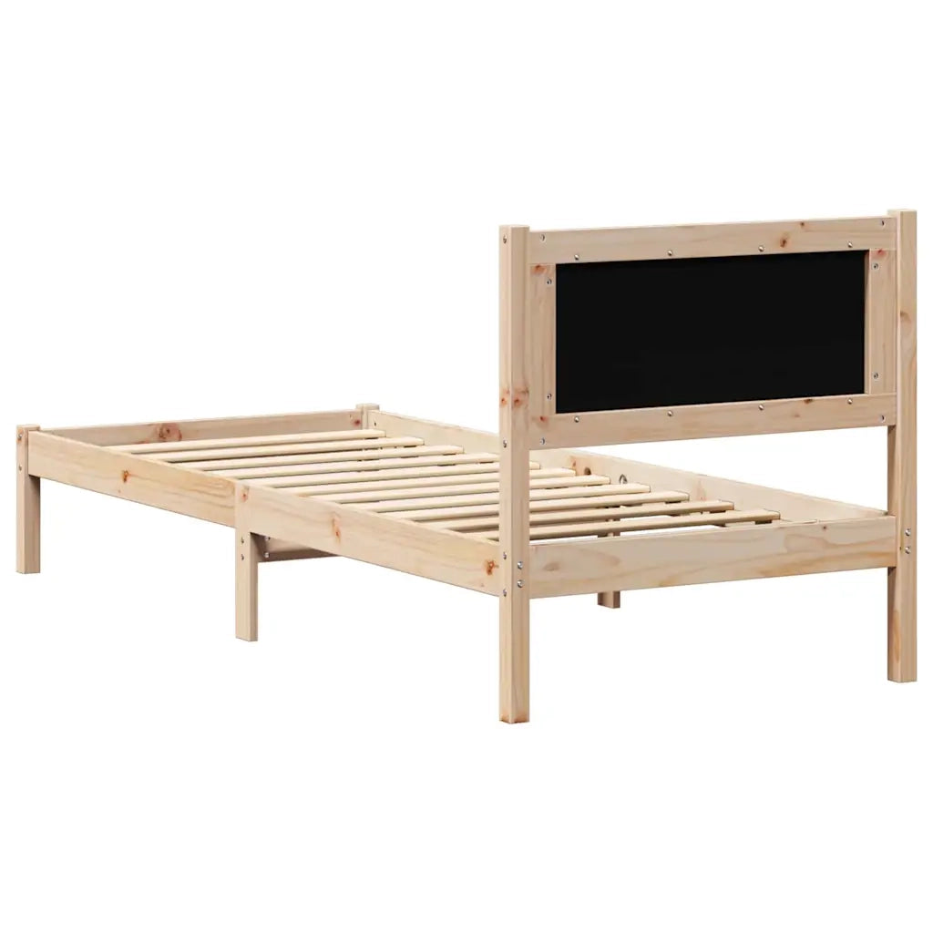 Letto singolo | Letto per adulti | Struttura del letto Grigio chiaro 75 x 190 cm Pino massello