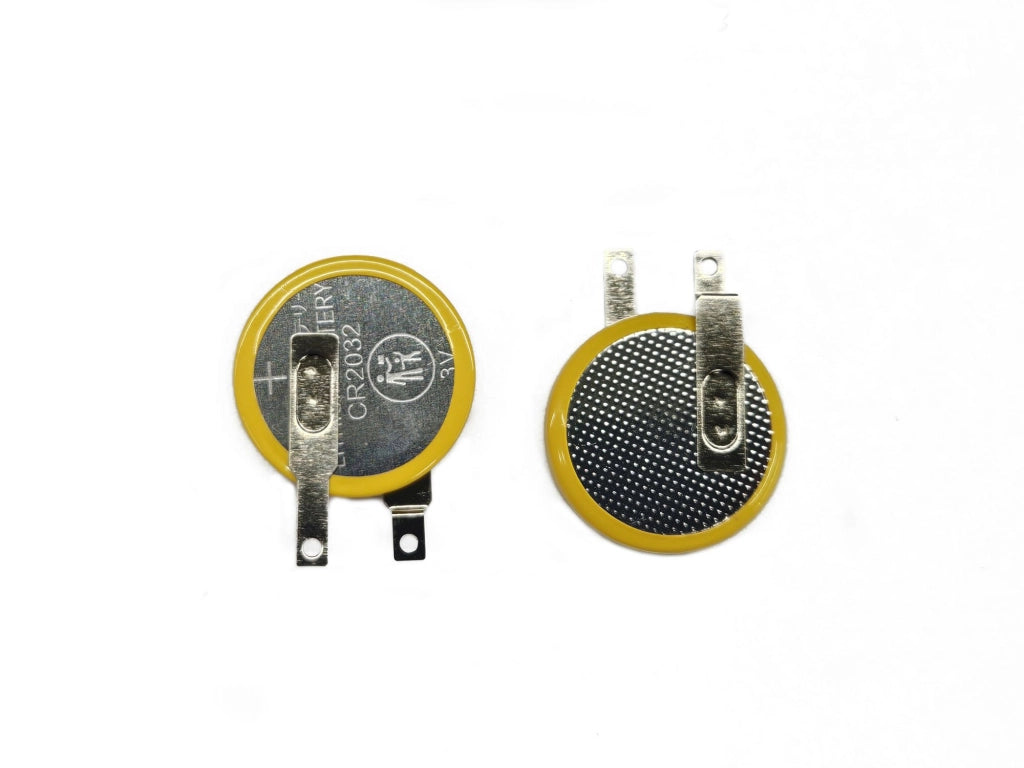 2x Batteria Litio CR2032 3V con Linguette a Saldare - Pila Tampone CMOS BIOS RTC per Notebook, Schede Madri PC Acer HP Dell Lenovo e Console