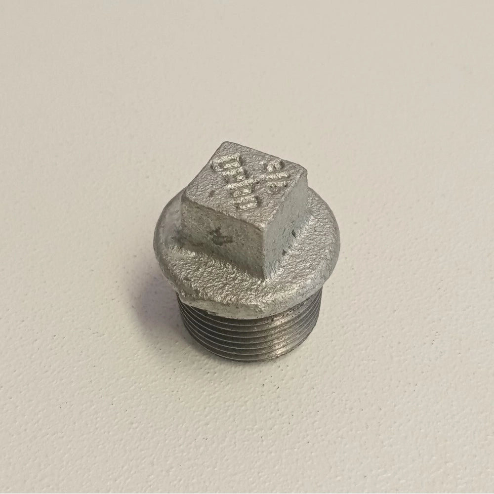 Raccordo m 1''+1/2 tappo di ghisa zincata malleabile