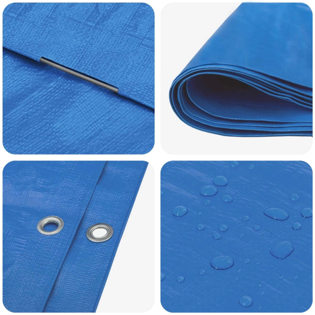 Telo con Occhielli Blu 3 x 6 m 180 gsm PE 42039499
