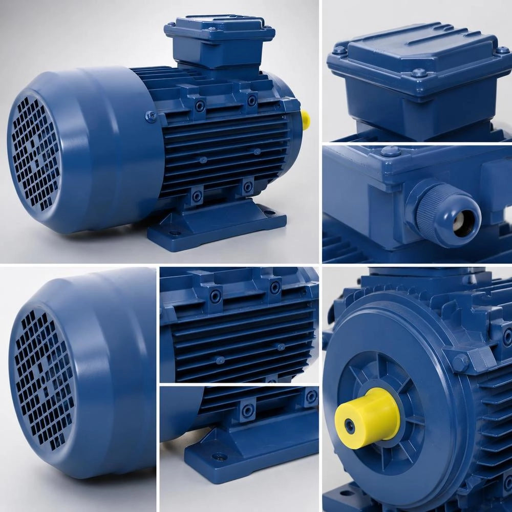 3-phase Electric Motor, Aluminum, 1.5 KW, 2 HP, 2-pole, 2840 Rpm
