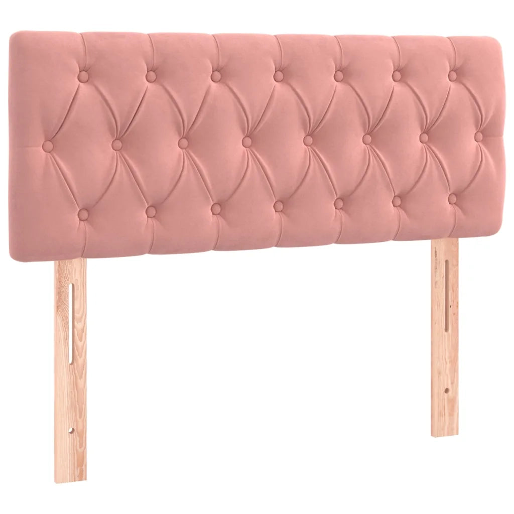 Testiera | Testata Rosa 100x7x78/88 cm in Velluto