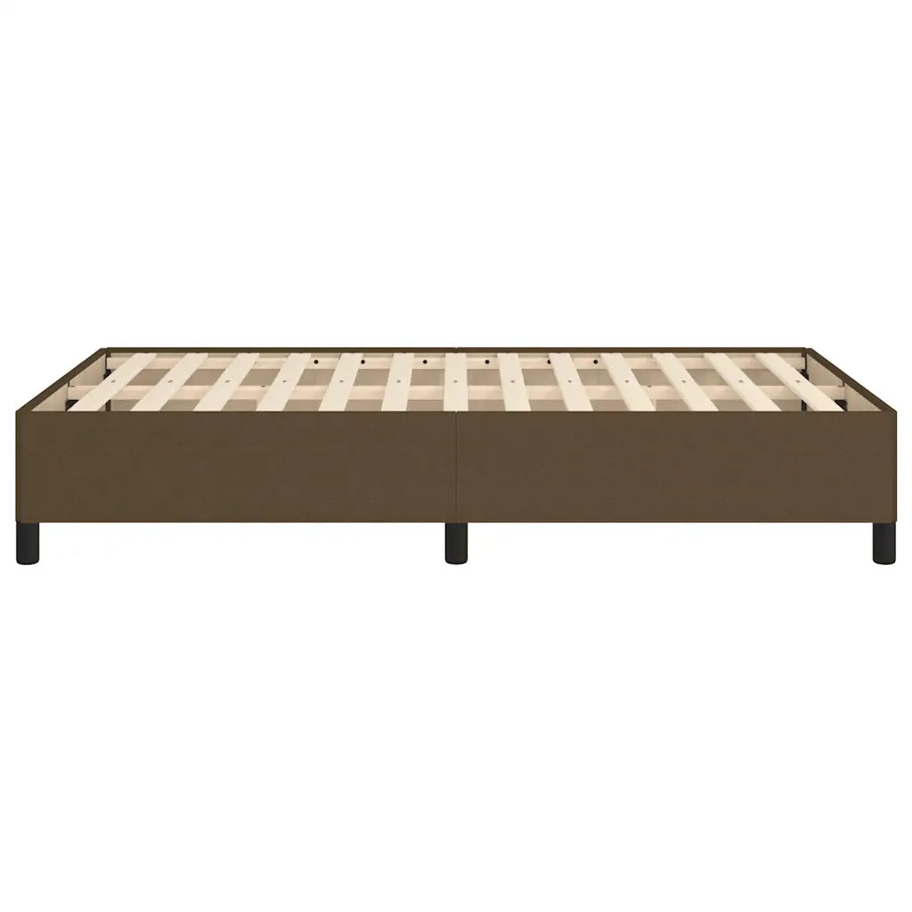 Letto matrimoniale | Letto per adulti | Giroletto senza Materasso Marrone Scuro 80x200 cm in Tessuto