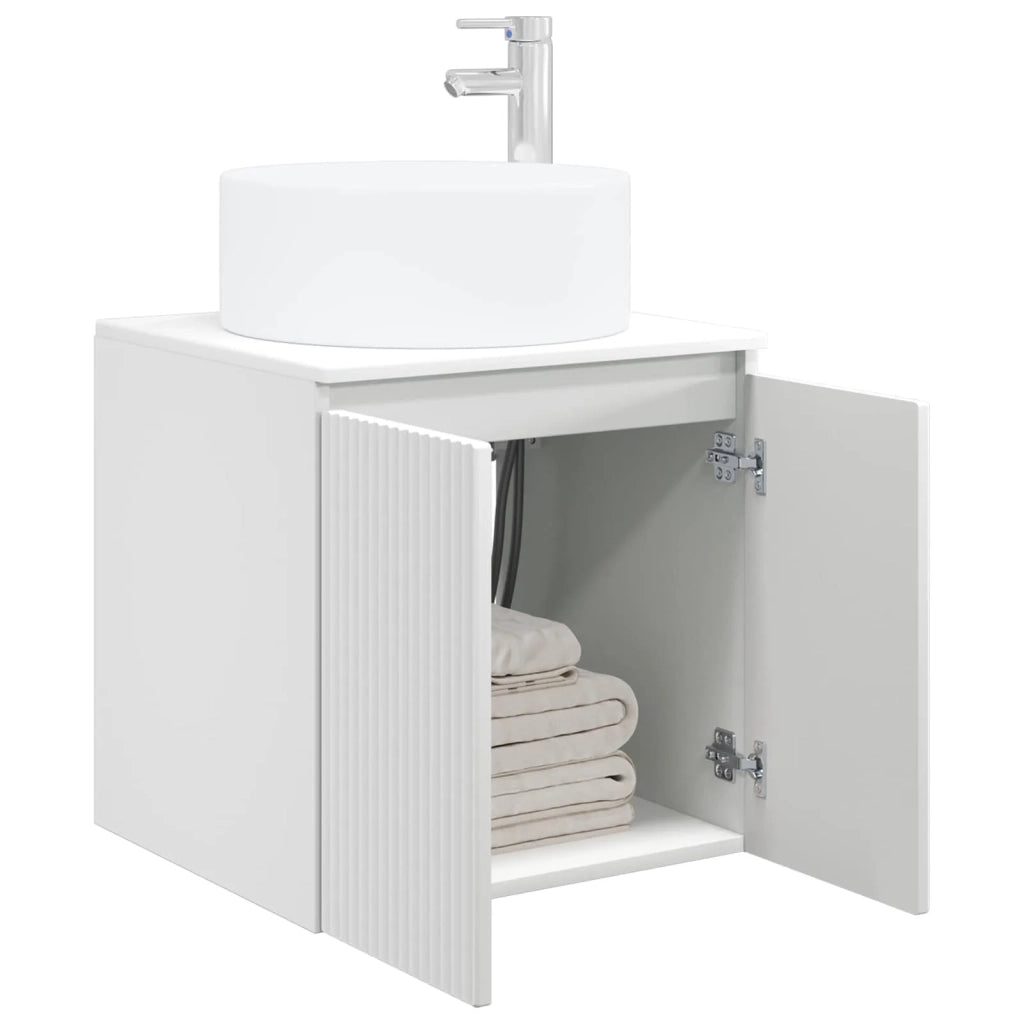 Mobile Lavabo | Armadio Lavabo da parete Bianco 49,5 x 44,5 x 65,5 cm