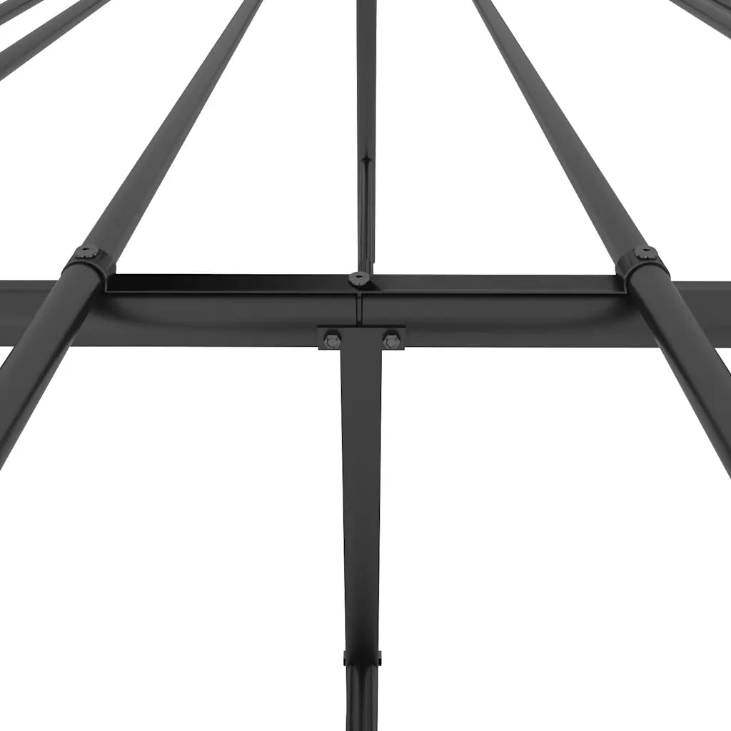 Giroletto-Struttura Letto in Metallo Nero 140x200 cm
