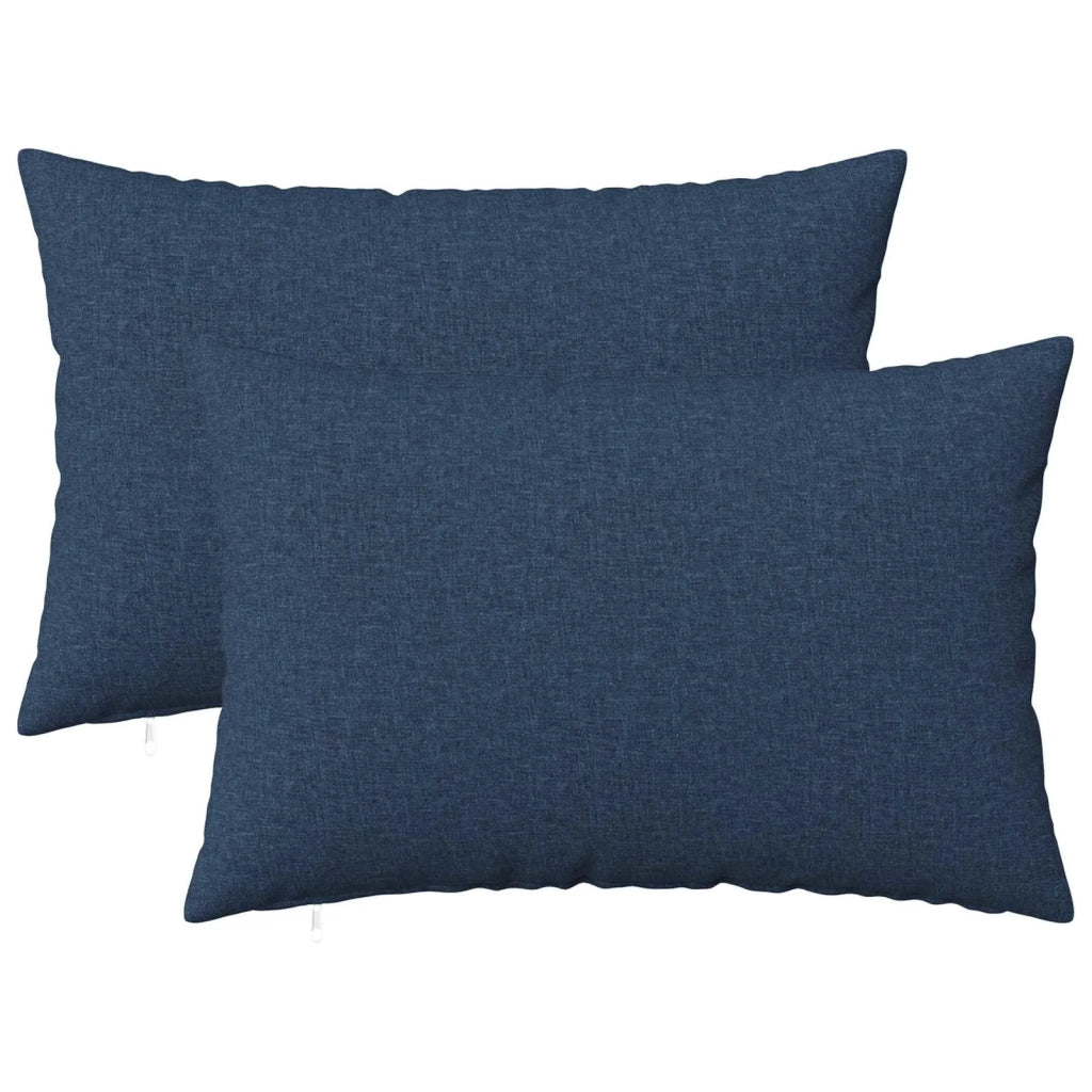 Cuscino con cuscino HEERLEN 2 pz Blu Tessuto 923807