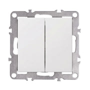 Interruttore Doppio Oste Jnh007-w White