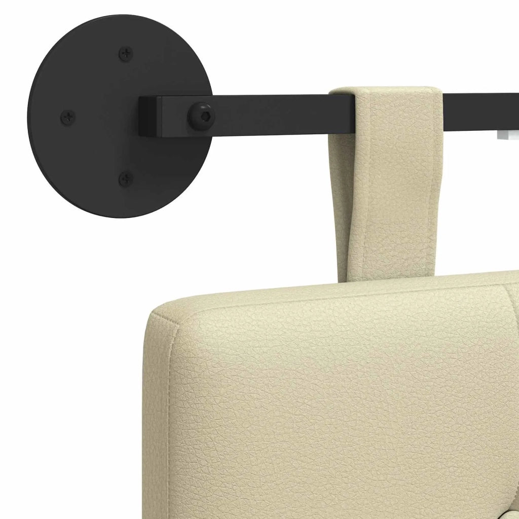 Testiera | Testata sospesa Con luce LED Crema Similpelle