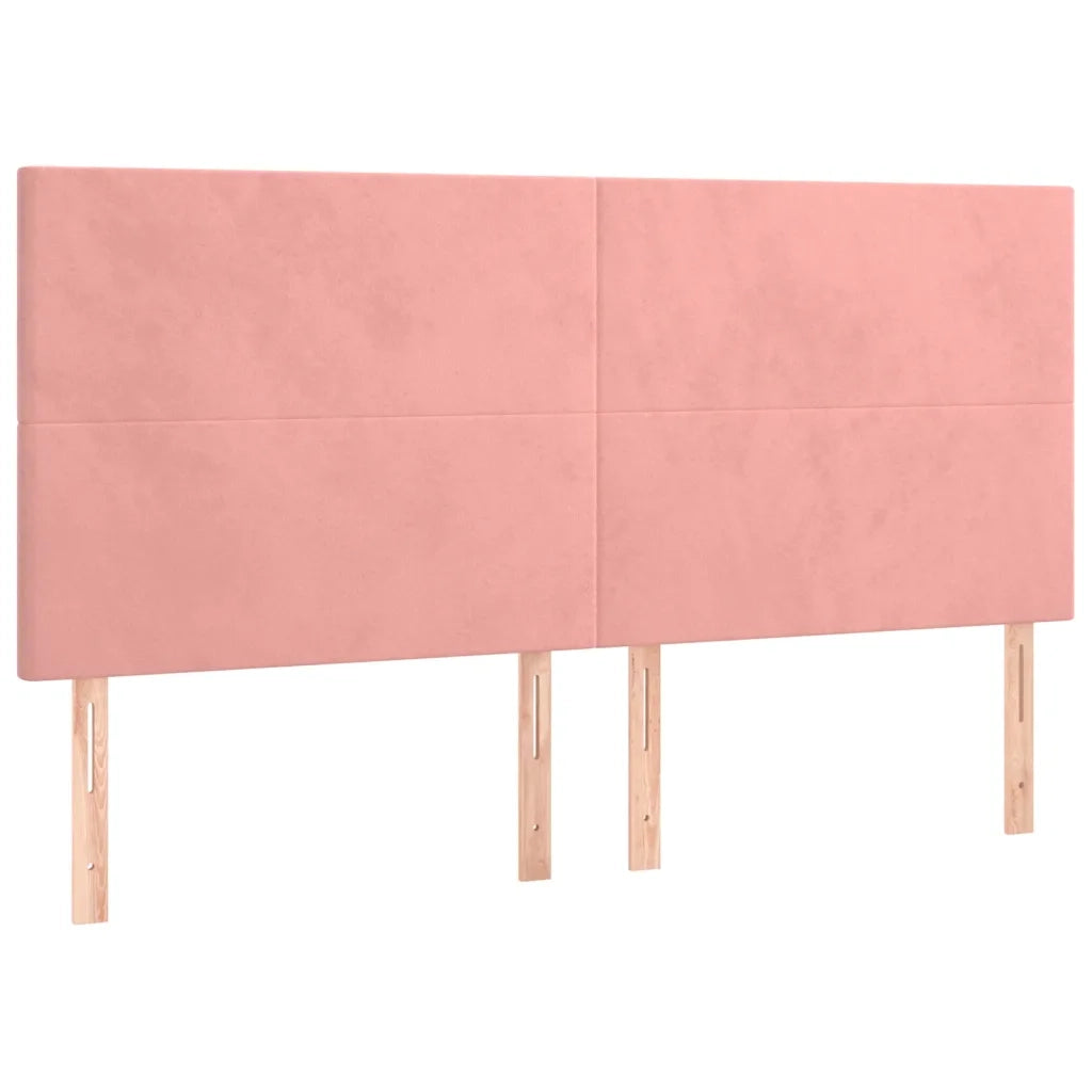 Testiera | Testata Rosa 180x5x118/128 cm Velluto