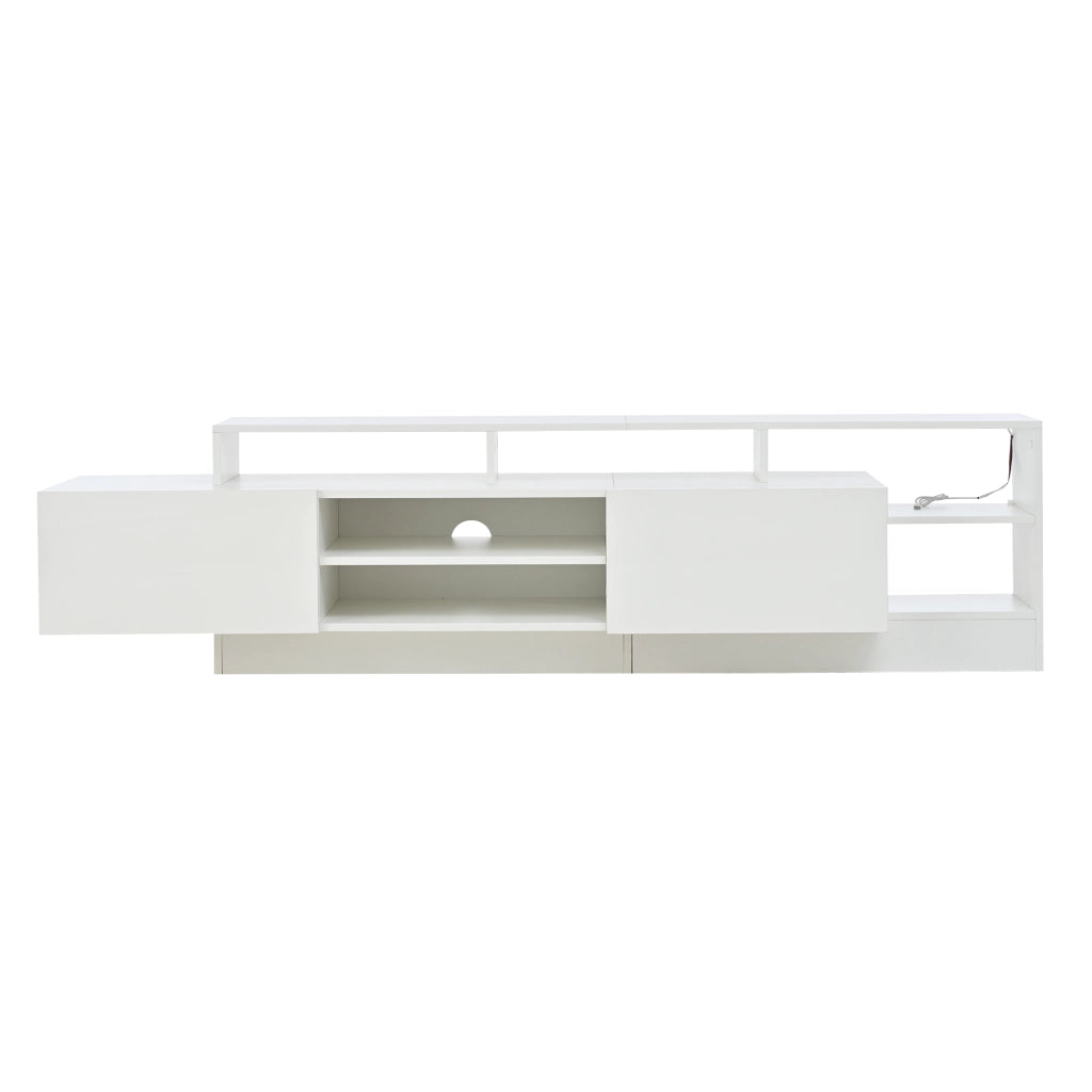 Mobile porta TV bianco 190 cm con luci LED