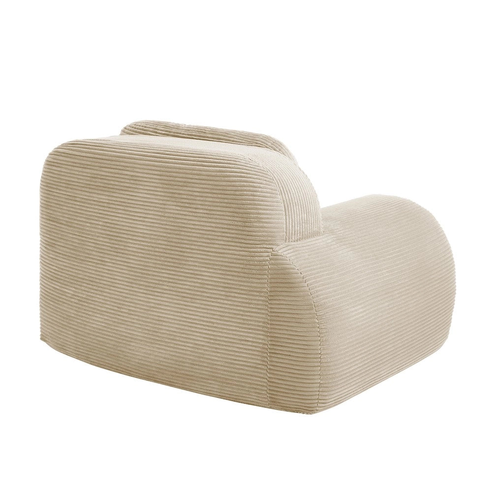 Divano angolare ¨C Minimal ¨C beige tessuto con cuscini