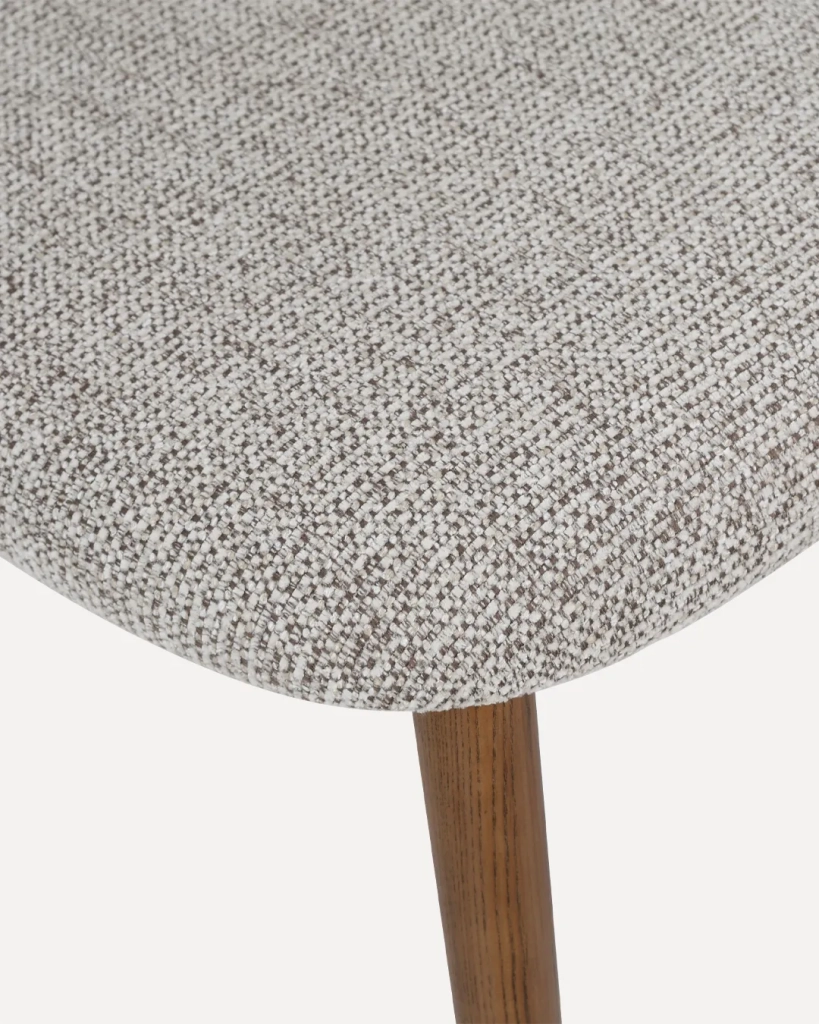 Sedia in Legno Daisy, Noce/Argilla