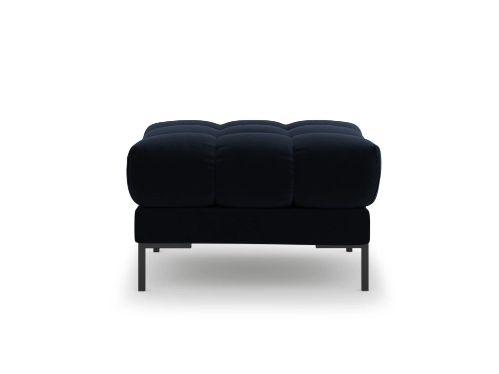 Cosmopolitan Design - Pouf "Bali" in velluto blu scuro 