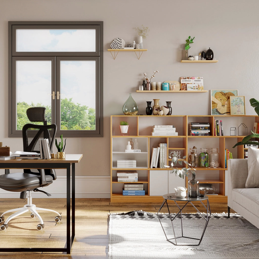 Tavolino da Caff¨¨ Salotto Design Nordico Minimalista Geometrico Ampio Piano, Acciaio, 54x54x44cm