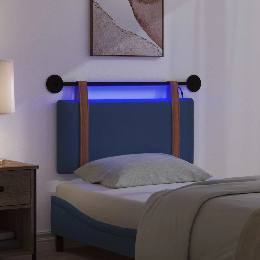 Testiera | Testata sospesa Con luce LED Blu PU Antico