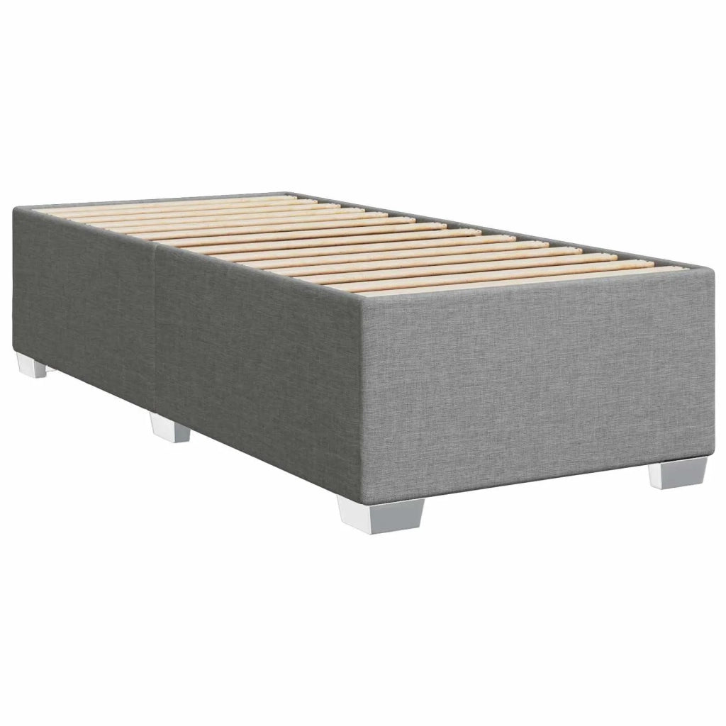 Letto con Box Spring, Materasso e LED Grigio Chiaro 90 x 200 cm 3451861
