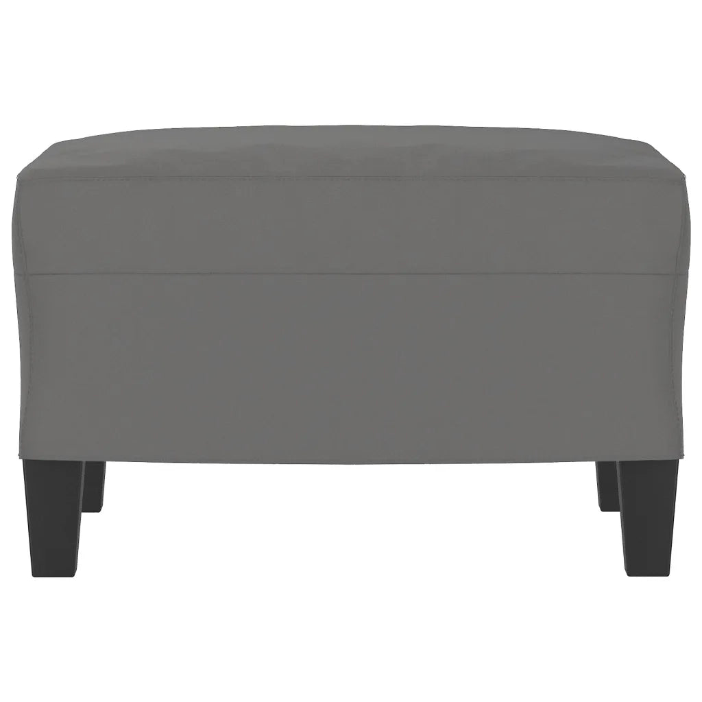 Poggiapiedi Grigio Scuro 60x50x41 cm in Tessuto Microfibra 349343