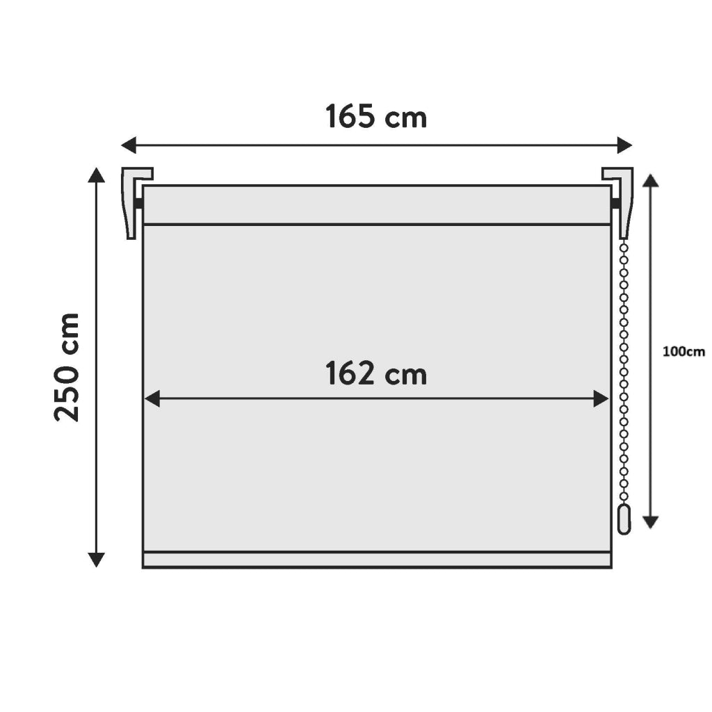 VIEWTEX Tenda a rullo Traslucida Printed Lines Bianco 165 X 250cm - Made in Europe - 5 anni di garanzia