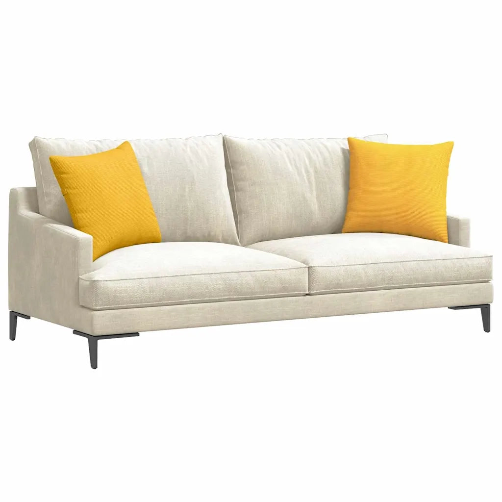 Cuscini da Divano 2 pcs Giallo Chiaro 45 x 45 cm 42013952