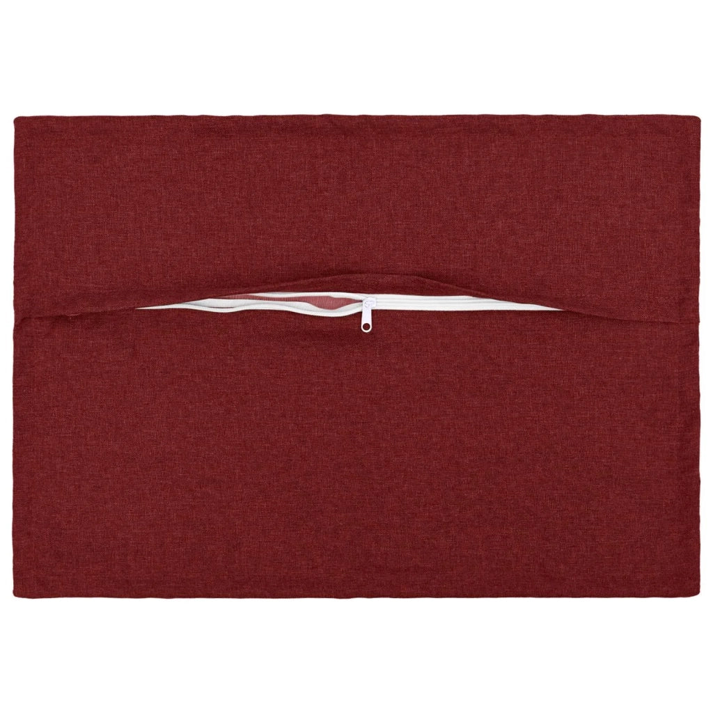 Cuscino con cuscino HOUTEN 6 pz Rosso Vino Lino 933205