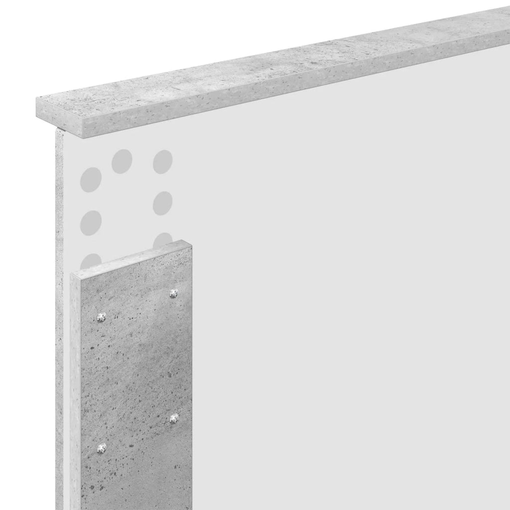 Testiera Grigio cemento Legno ingegnerizzato 888367