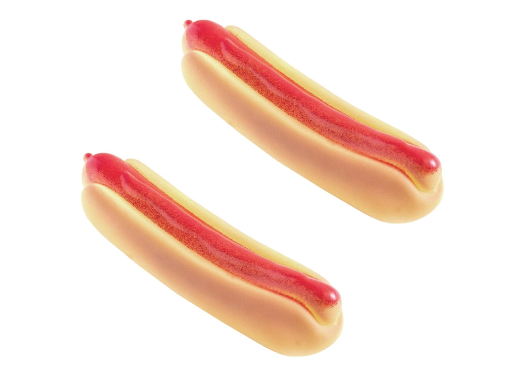 Set 2 Pezzi Gioco Pet Modello Food Hot Dog Resistente Per Animali Domestici