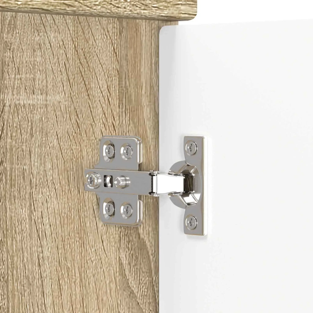 Armoire sous évier de salle de bain Chêne Sonoma