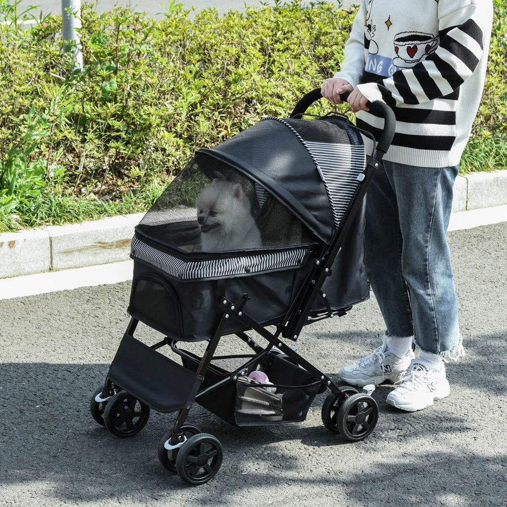 Carrello per Cani Pieghevole ¨C zephmum ¨C Nero