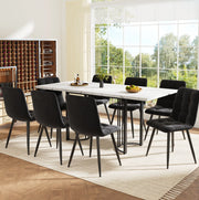 Set da pranzo allungabile con tavolo e 8 sedie