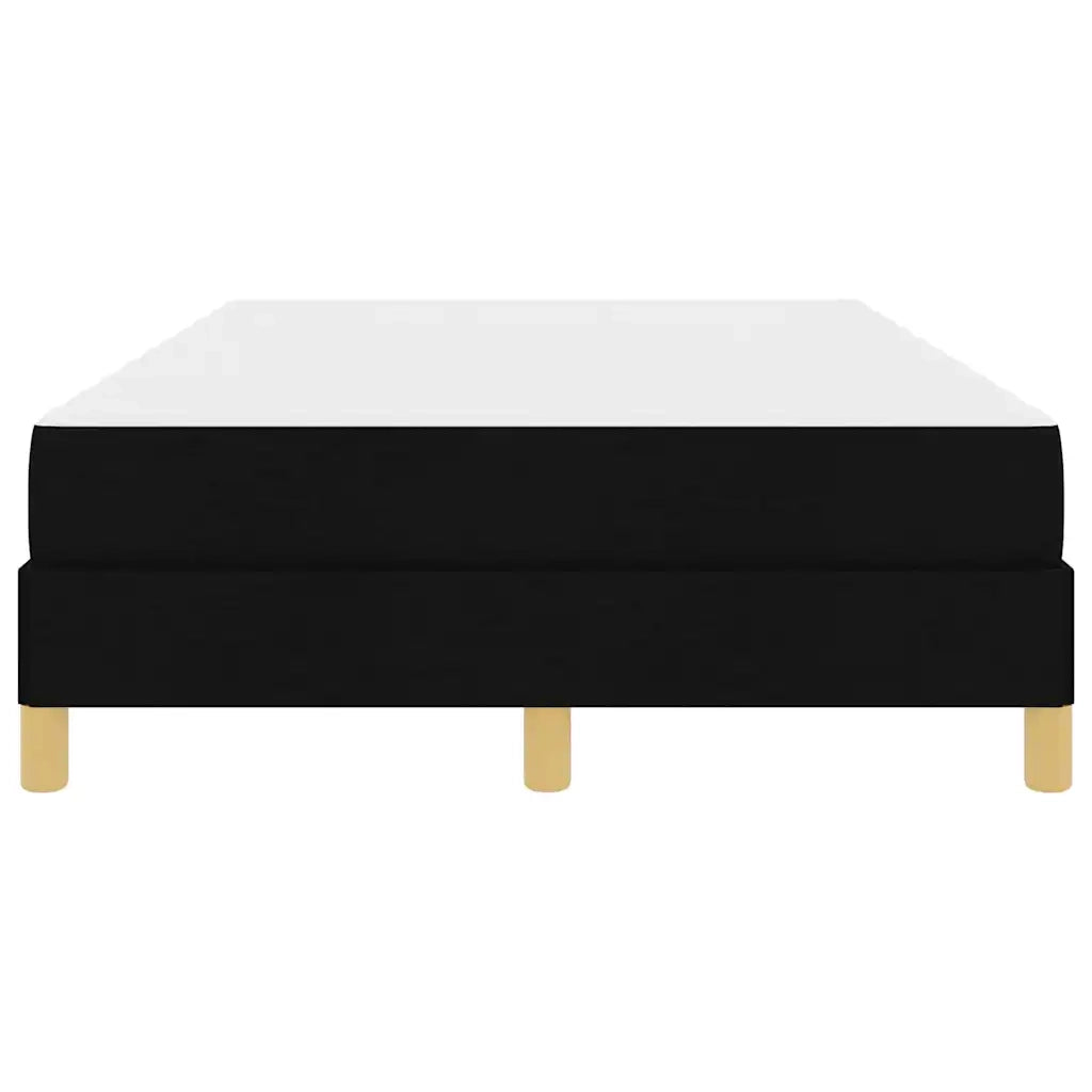 Letto a molle con materasso Nero 120 x 190 cm Tessuto