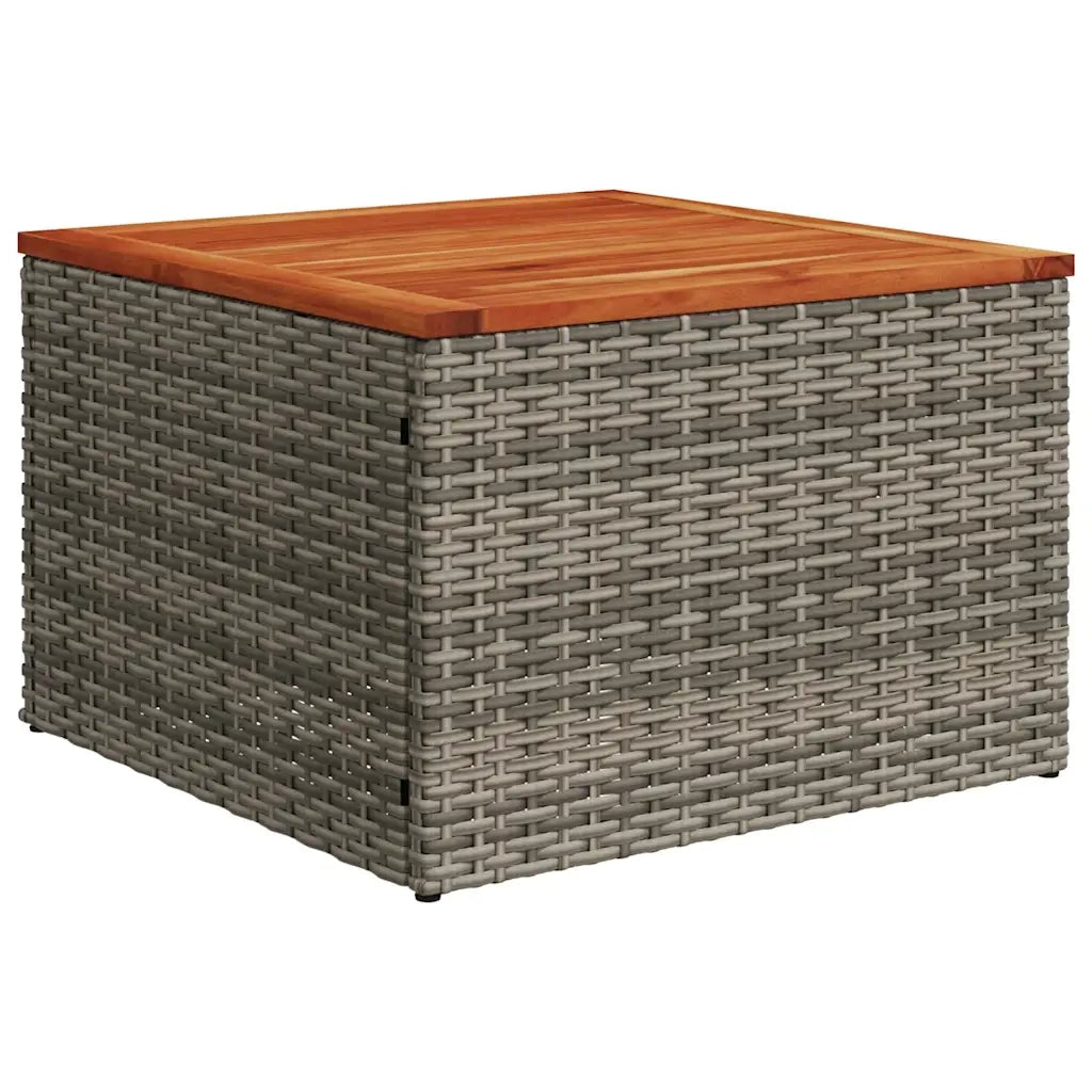 Set Divani da Giardino 7 pz con Cuscini Grigio in Polyrattan 3256103