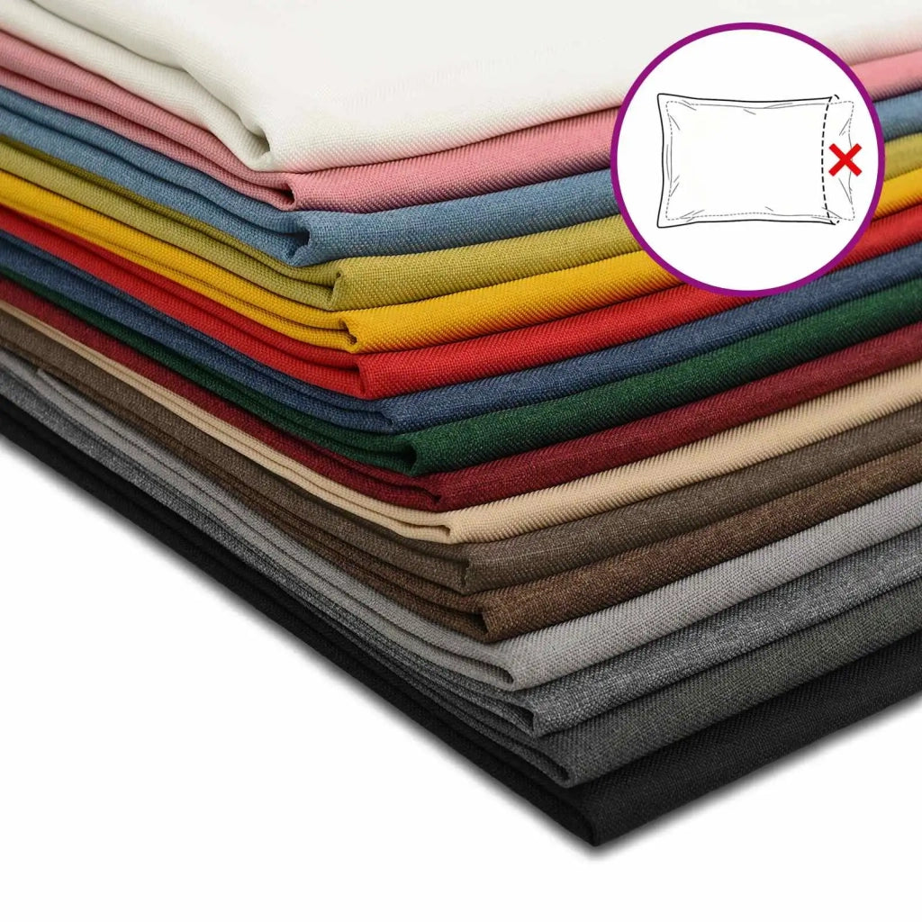 Federa 12 pz HEERLEN Nero 40 x 40 cm Tessuto 908313