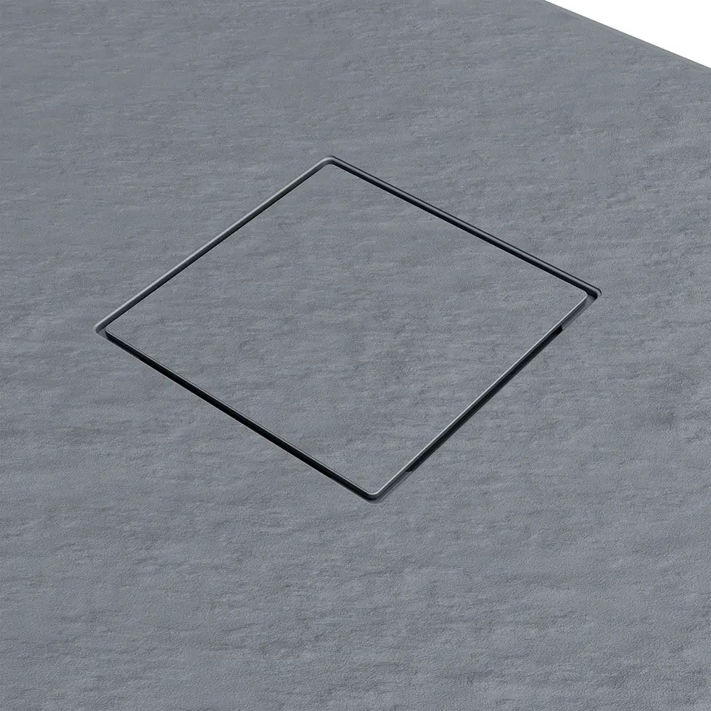 Piatto doccia 80x140 cm colore grigio effetto pietra | Samos