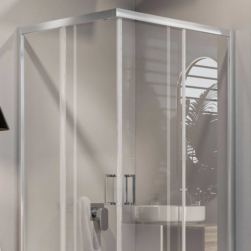 Box Doccia Rettangolare 75x100 H185 Trasparente 6mm mod. Ready