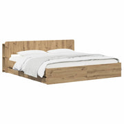 Struttura del letto con stoccaggio e testata Rovere Artigianale 3445831