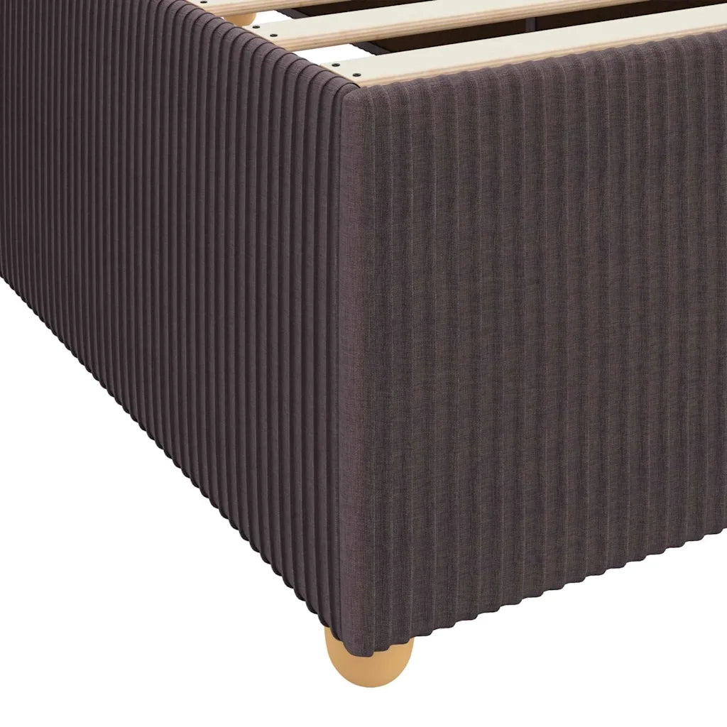 Letto matrimoniale | Letto per adulti | Struttura del letto Marrone Scuro 120 x 200 cm Tessuto