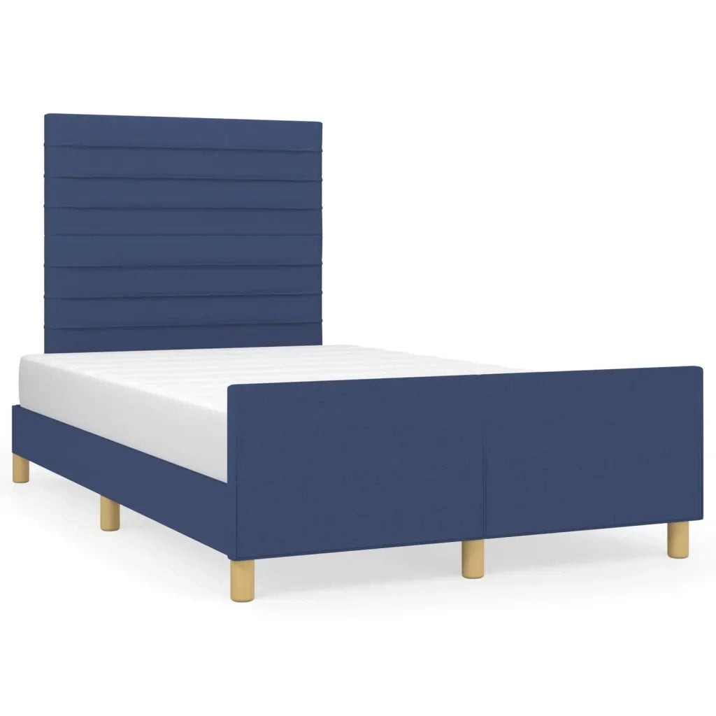 Giroletto senza Materasso Blu 120x190 cm in Tessuto