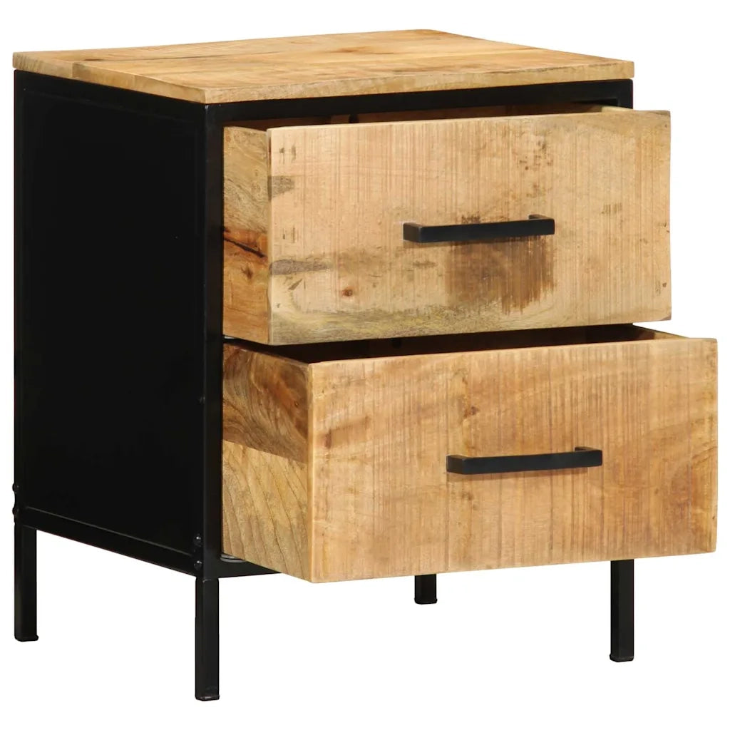 Armadio da Notte con cassetto Marrone e Nero 40 x 35 x 50 cm 4019637