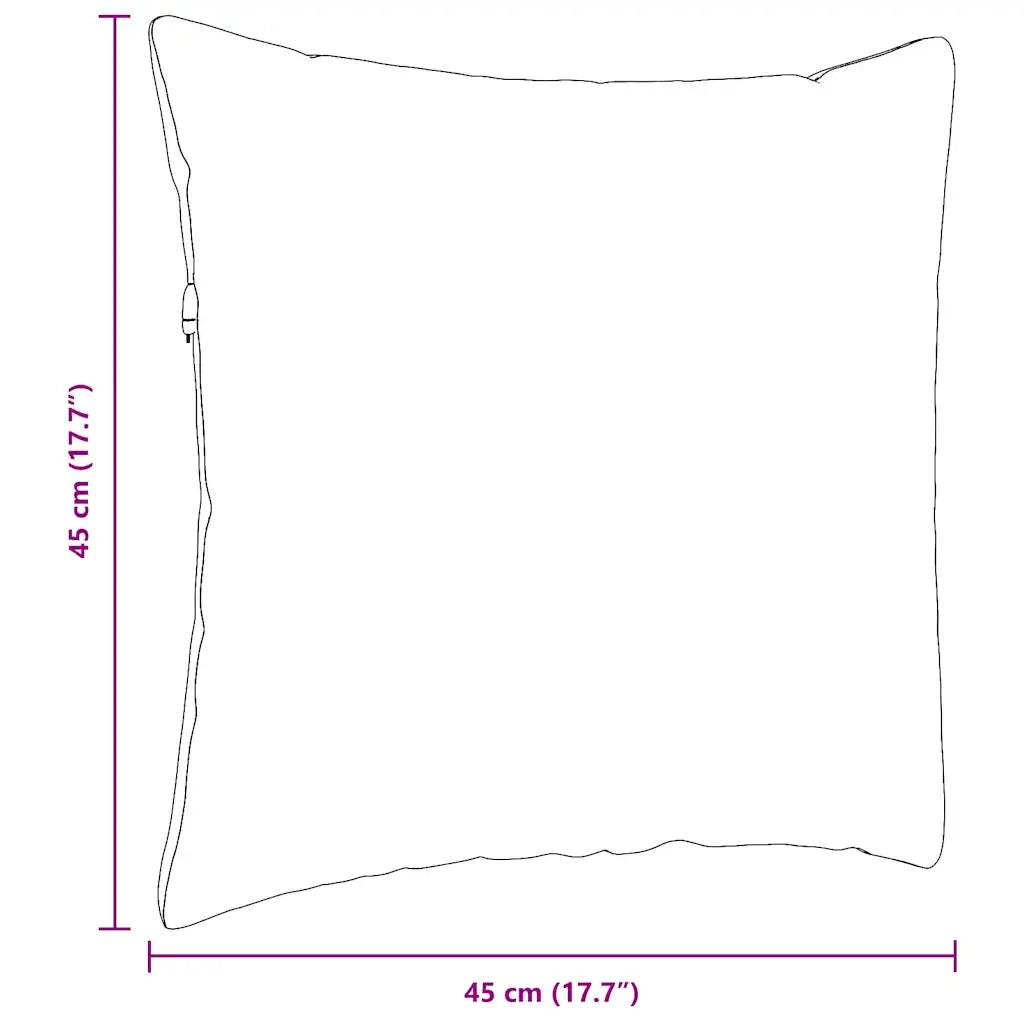 Cuscini da Divano 2 pcs Crema 45 x 45 cm Tessuto 42013918