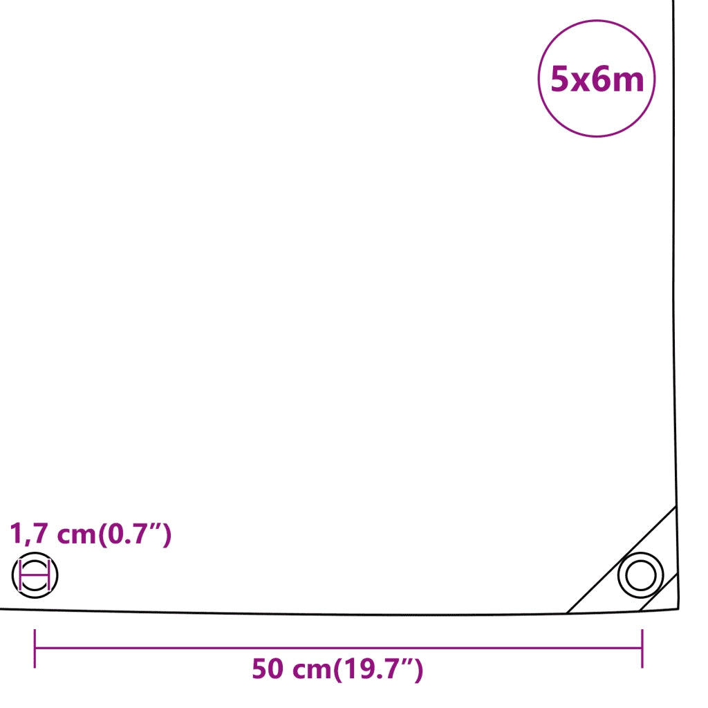 Telone Antracite 5x6 m 650 g/m2