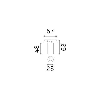 Faretto Deva Led 2.5W Luce Calda 3000K Finitura Nero Ideal Lux
