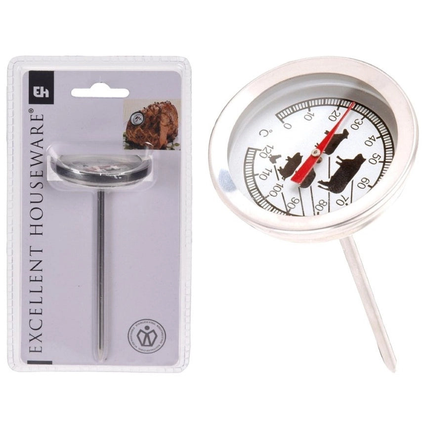 TERMOMETRO IN ACCIAIO DA CARNE PER BBQ