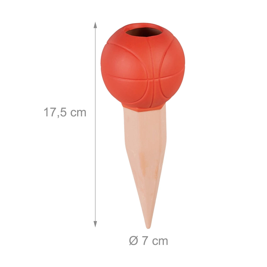 Set di 4 coni per irrigazione automatica in terracotta per piante giardino interno esterno 30 x 10 x 10 cm in argilla marrone 13_0014911