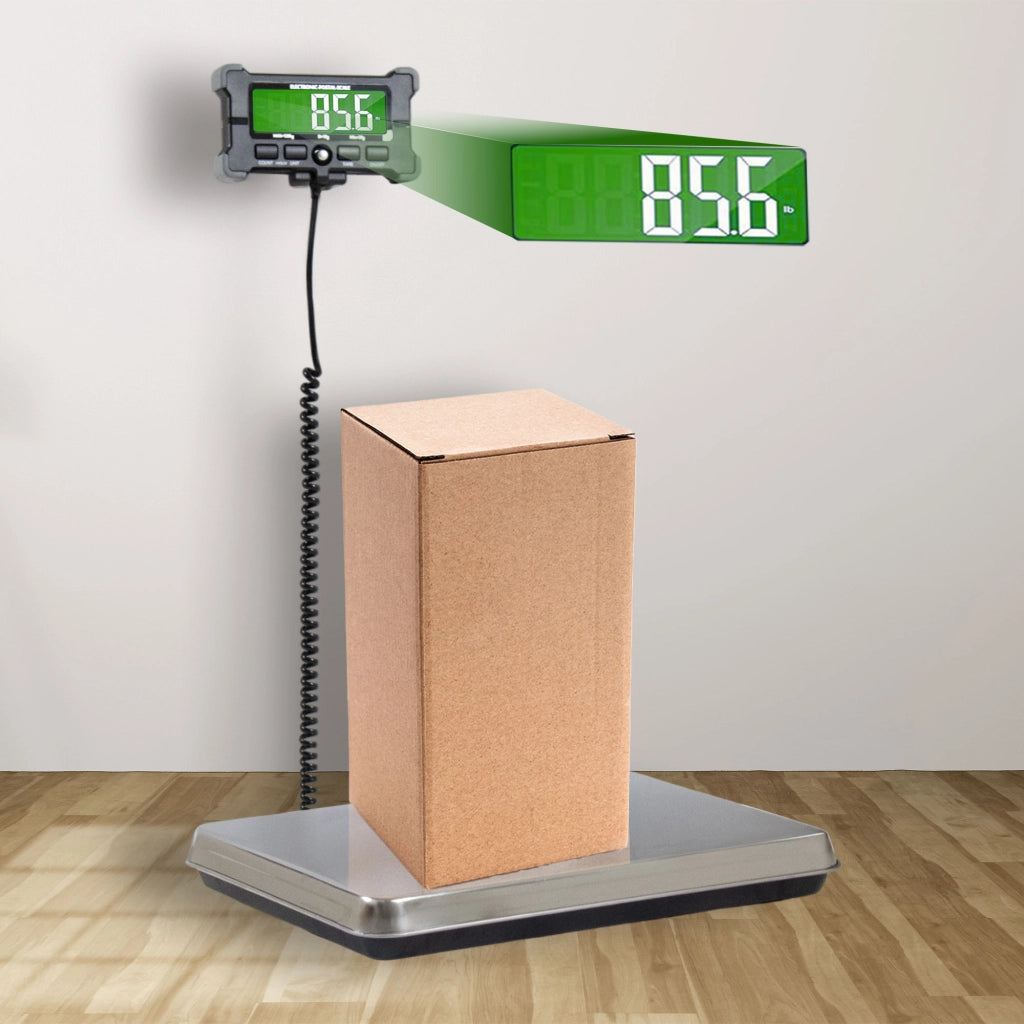 Denagram - Bilancia Industriale Pesa Pacchi 120Kg con Display LCD a Batteria e USB