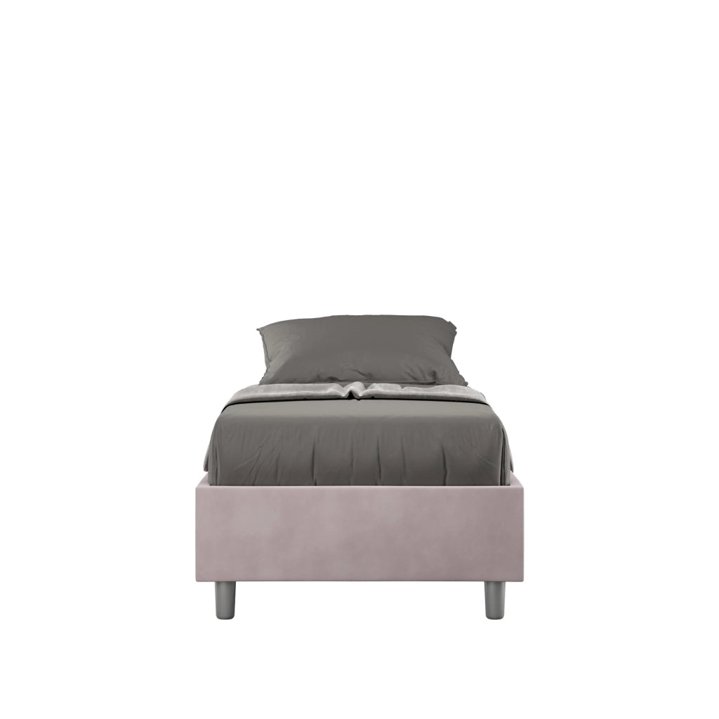 Letto 1 Piazza e Mezzo Sommier 130x200 cm Senza Rete Azelia Glicine