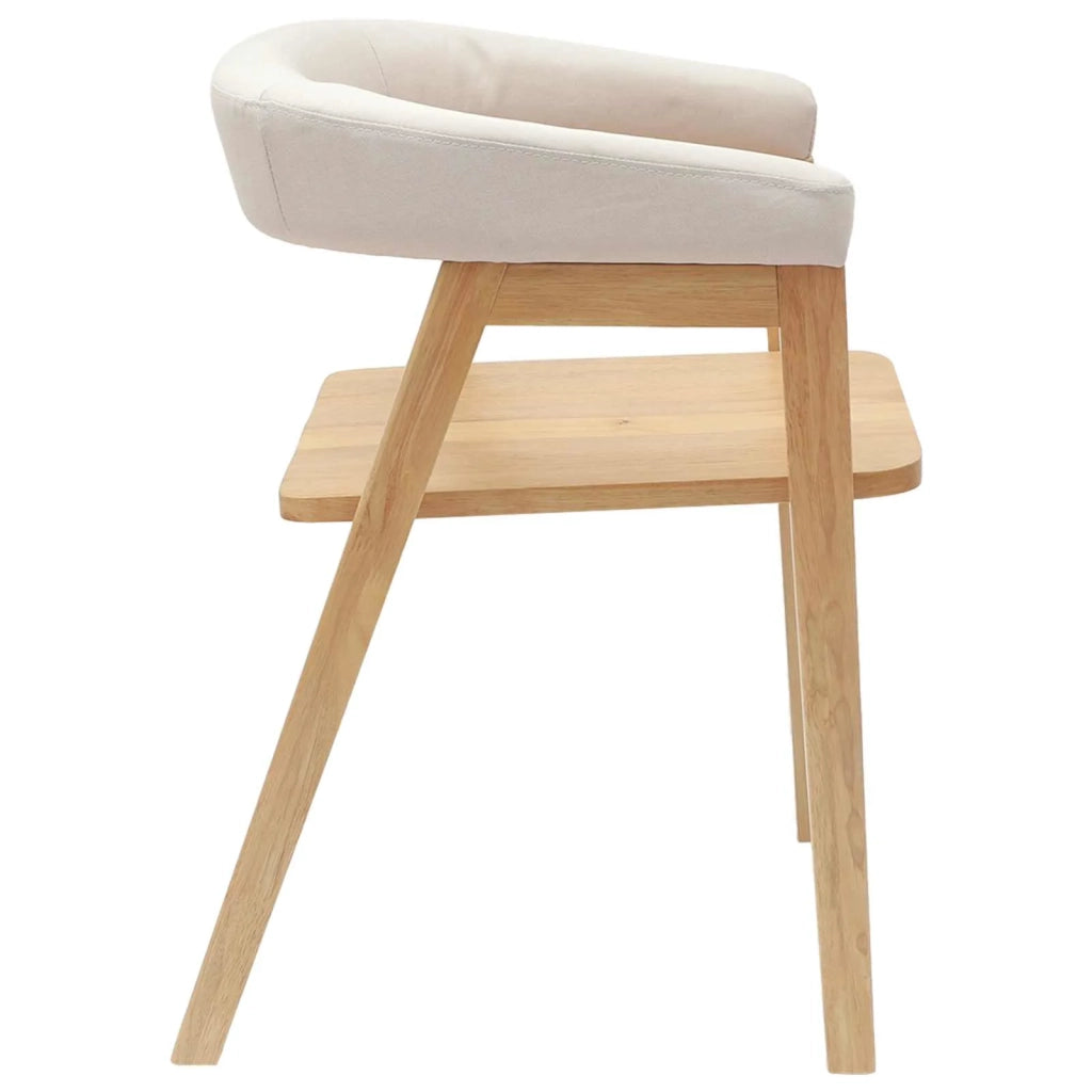 Sedie da pranzo 2 pcs Naturale 54 x 57 x 73 cm
