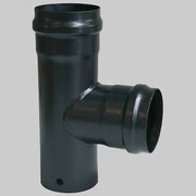Raccordo a TEE Nero  FF dm 80     MADE IN ITALY