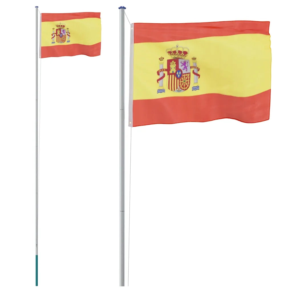 Asta e Bandiera Spagna 6,08 m Alluminio 3147108