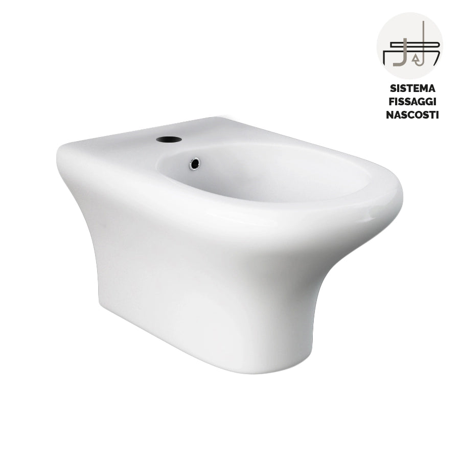 Bidet Sospeso Compact/Ninfea Fissaggio Nascosto
